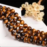 camdoe danlen natural gem stone yellow tiger eye round beads 6 8 10 12 14 16mm fit diy charms beads jewelry making accessories
