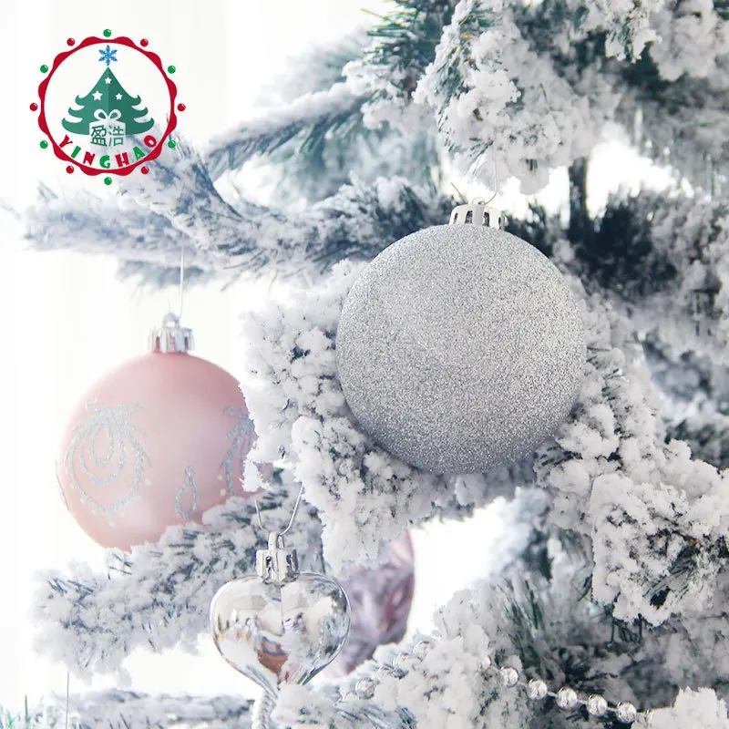 Adornos Navidad Розовый Рождественский шар, украшения для елки, рождественские украшения для домашнего декора