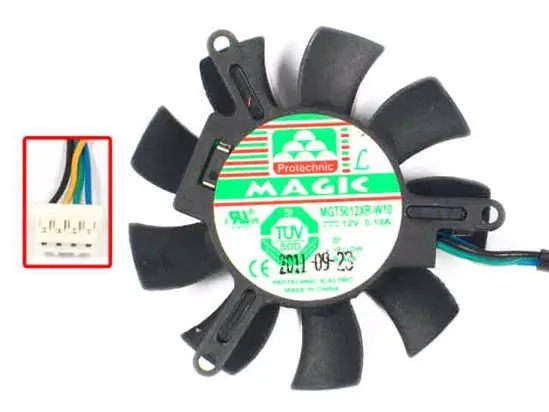 Волшебная модель, вентилятор охлаждения сервера, постоянный ток 12 В, 0,30 А, 45x45x10 мм, 4 провода
