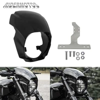 motorcycle gloss black headlight fairing cover abs plastic for harley softail breakout fxbrs fxbr models 2018 2019 2020