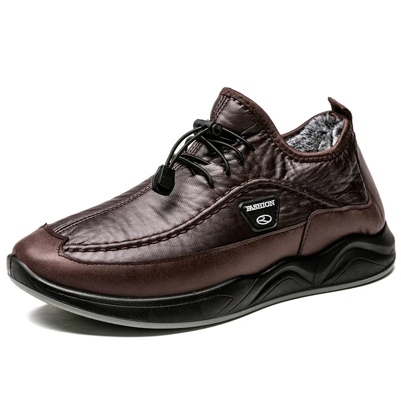 

2021 faux leather shoes men's quality autumn and winter casual flat shoes casual outdoor men's shoes comfortable leather shoes