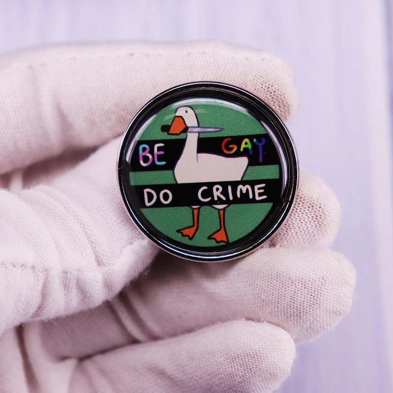 Женская Брошь в виде гусиной заколки |