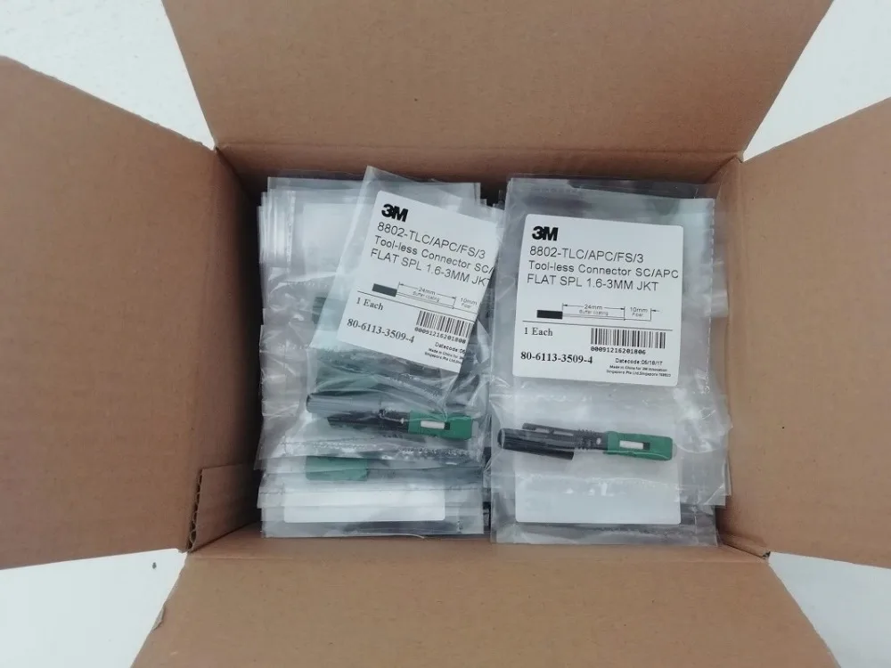 Good Quality 3M SC/APC 8802-TLC/3 Fiber Optic Fast Connector SM Pre-embedded optic fiber quick connector