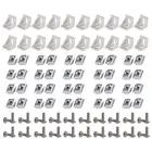 Набор алюминиевых профильных коннекторов серии 2020, угловой кронштейн 20 шт., гайки Т-образных пазов 40 шт. M5 x 10 мм, винты с шестигранной головкой 40 шт. m5x10 мм