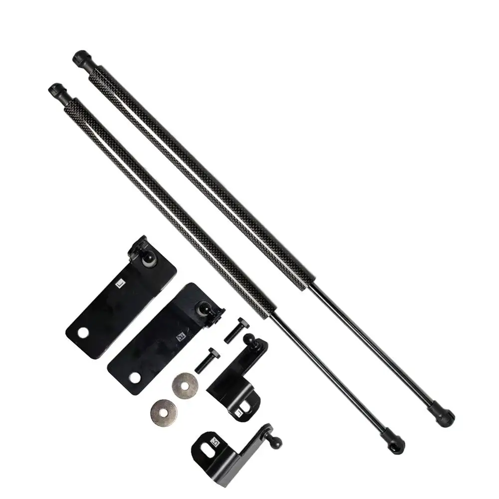 black silver Для Mazda MX-5 MX5 2006- модифицировать авто передний капот газовые стойки амортизаторы подъемные опоры - Цвет: black silver