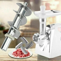 1pcsset auger meat grinder screw blade accessories replace food grade stainless steel part food grade stainless steel