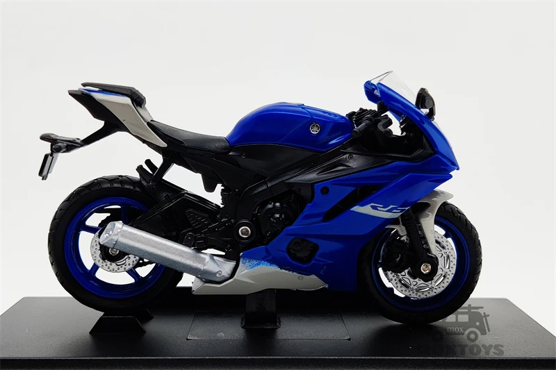 Welly 1:18 2020 Yamaha YZF-R6 синий литая мотоцикл |