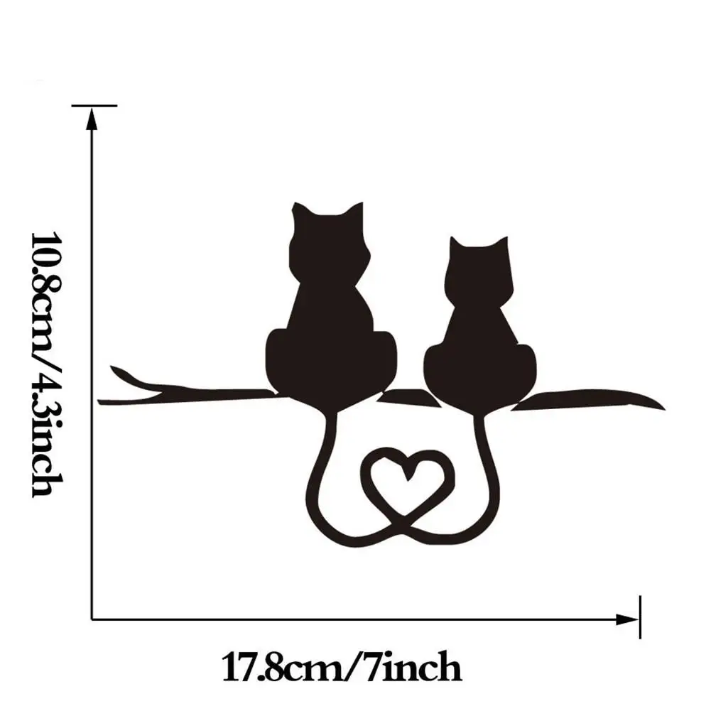 Автомобильная наклейка виниловая графика 3D милая в виде кота для