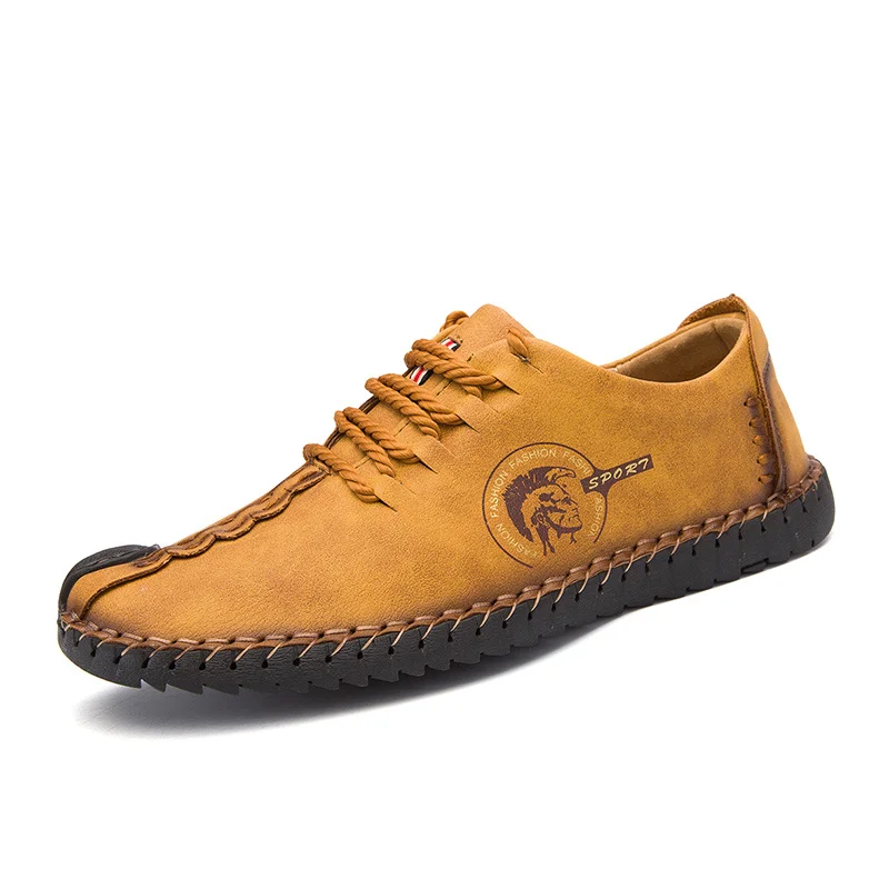 2019 Fashion Men Shoes Leather Formal Flat Sport Office Mens Boots Genuine Casual Black Ankle Big Size | Обувь