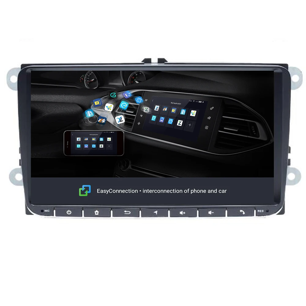 Автомагнитола 1Din для VW Skoda Octavia 2 3 Superb Volkswagen Passat b6 Seat Leon Polo T5 AmarokGolf 5 6 мультимедиа |