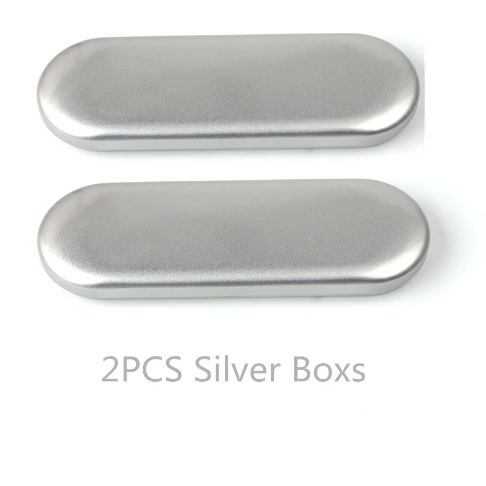 2PCS Silver Boxs NEWCOME Наращивание ресниц Пинцет коробка для хранения розовый/Серебряный Органайзер защитная коробка Красота Пенал макияж инструменты - Цвет: 2PCS Silver Boxs