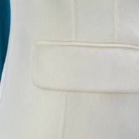 VOA Snowy Plateau Small Cashmere with Shoulder Sleeve Cover Bag Single-breasted Double-sided Cashmere Jackets Winter Coat S858