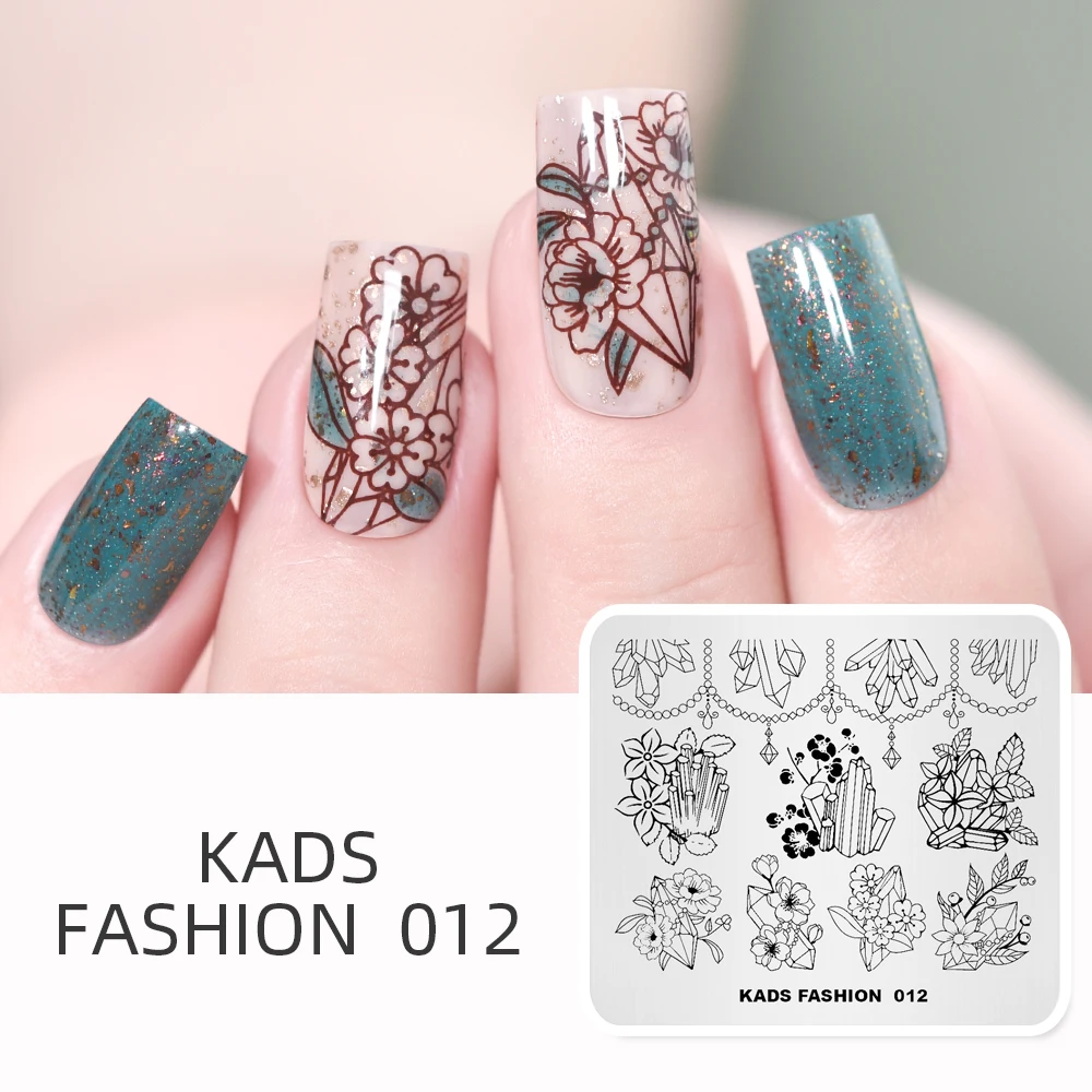 KADS Новое поступление модные 012 пластины для штамповки ногтей маникюрные