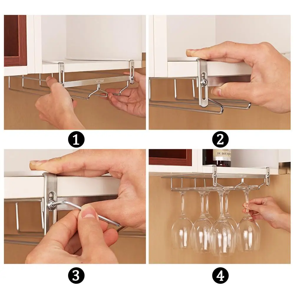 Двухрядная стойка для винного стекла es бокалов держатель из нержавеющей стали