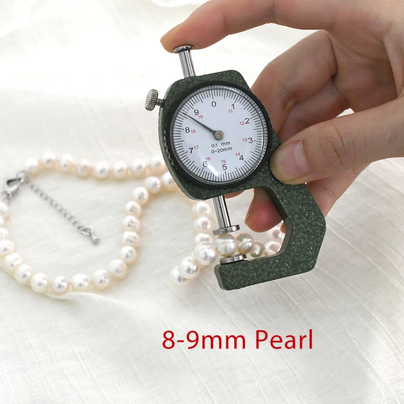 ASHIQI натуральное пресноводное жемчужное ожерелье рядом с круглым жемчугом