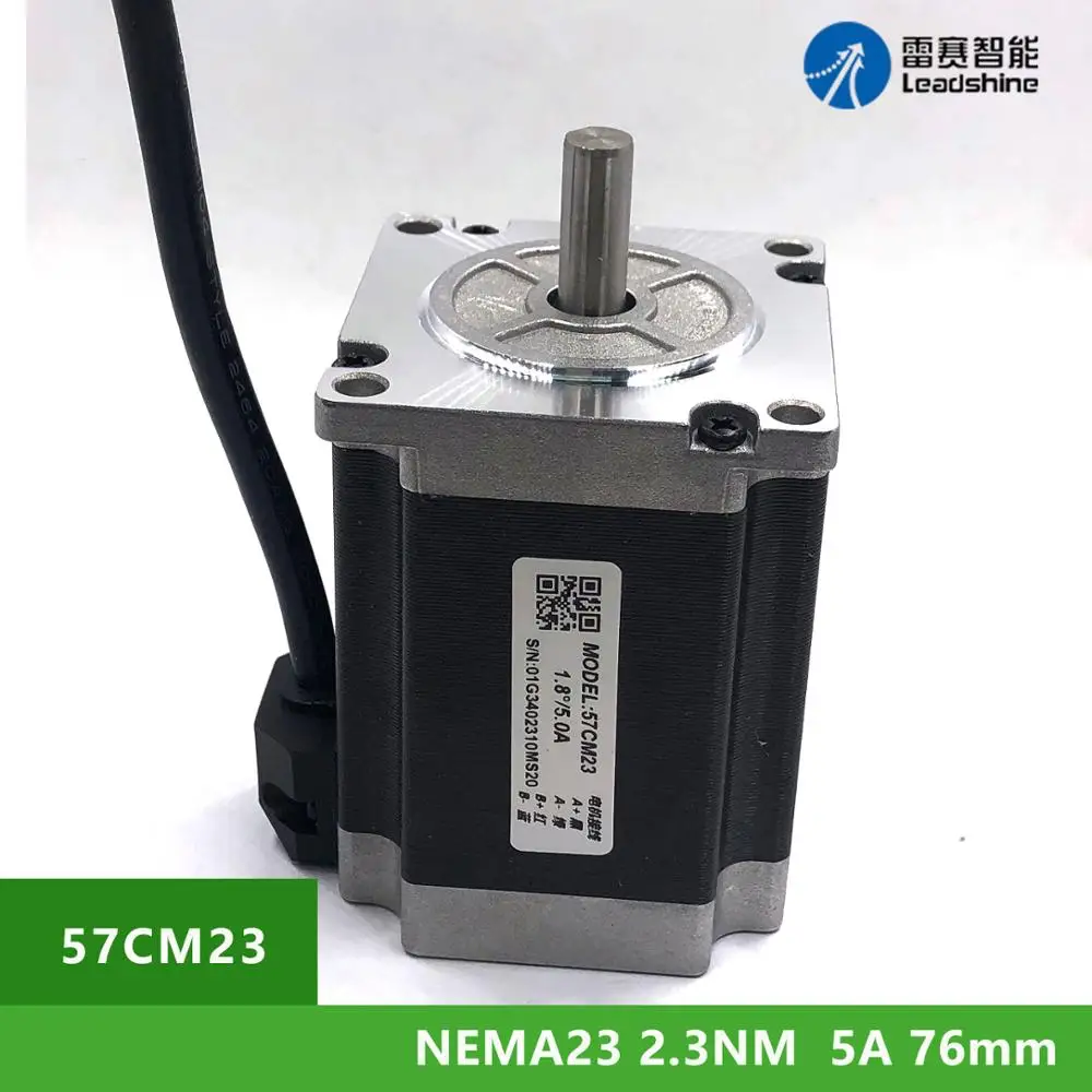 

NEMA23 Leadshine 57CM23 2.3Nm 5A 2-фазный шаговый двигатель вал Диаметр 8 мм