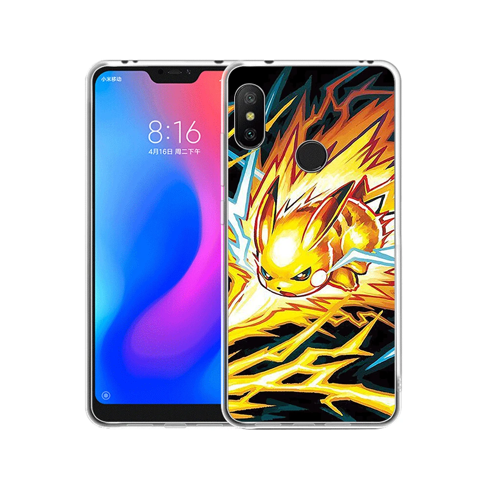 6 Чехол для телефона для Xiaomi mi CC9 CC9E 9T mi x 2 S, 6, 8, 9, SE A1 A2 5X 6X макс 3 A3 Pro Lite Чехол классный Покемон Пикачу узор - Цвет: 6