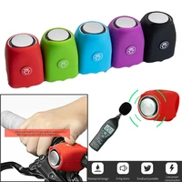 cute candy color bicycle handlebar silicone electronic horn car bell mountain bike riding bell warning waterproof bicycle horn