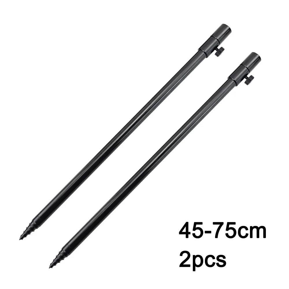 45 to 75cm 2 шт. Карп рыболовные снасти банка палочки подставка для удочки телескопические банкноты - Цвет: 45 to 75cm