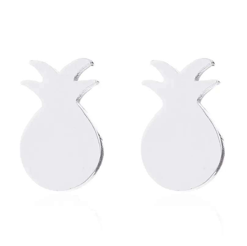 Женские серьги-гвоздики с ананасом FENGLI модные шикарные тропические фруктовые