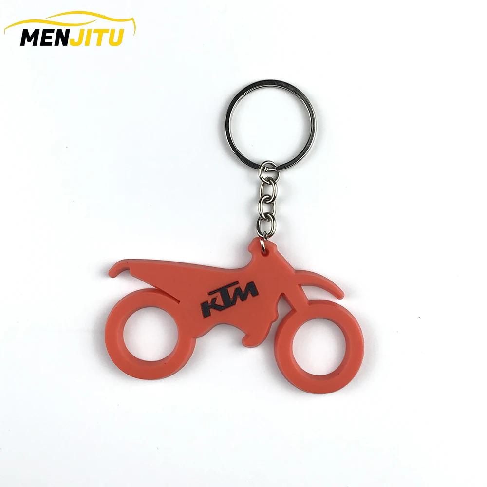 3D Motorcycle Accessories Motorcycle KeyChain Rubber Motorcycle Key Chain For DUCATI Honda Kawasaki Harley Suzuki Yamaha model