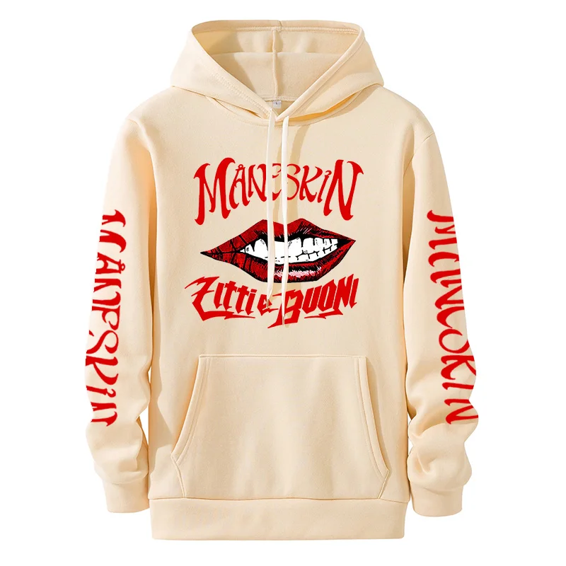 

Толстовка Maneskin, толстовка с капюшоном в стиле итальянский певица, мужская толстовка с капюшоном в стиле Харадзюку, уличная одежда, повседне...