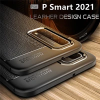 for cover huawei p smart 2021 case for p smart 2021 capas tpu leather for fundas honor 10x lite huawei y9a p smart 2021 cover