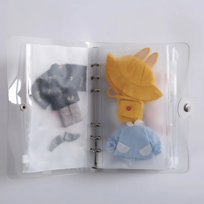 1/8 1/12 BJD ob11 книжка для хранения одежды кукол прозрачная коробка bjd кукольная