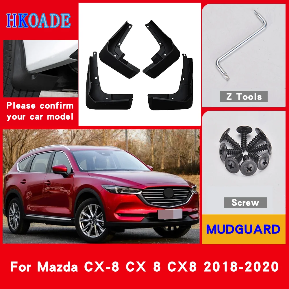 

Car Fender Mud Flaps For Mazda CX-8 CX 8 CX8 2018 2019 2020 Mudguards Splash Guards Fender Mudflaps Car Fender Accessories