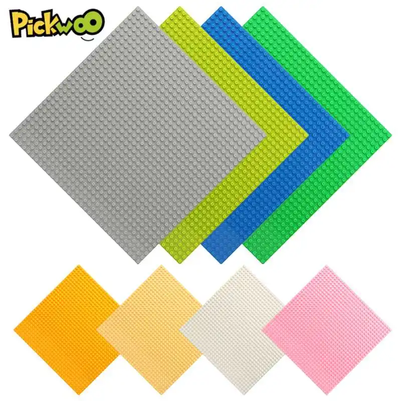 

Pickwoo 32*32 Dots Classic Base Plates Blocks Small Size DIY Bricks Baseplates Construction Building Toys for Children Gift