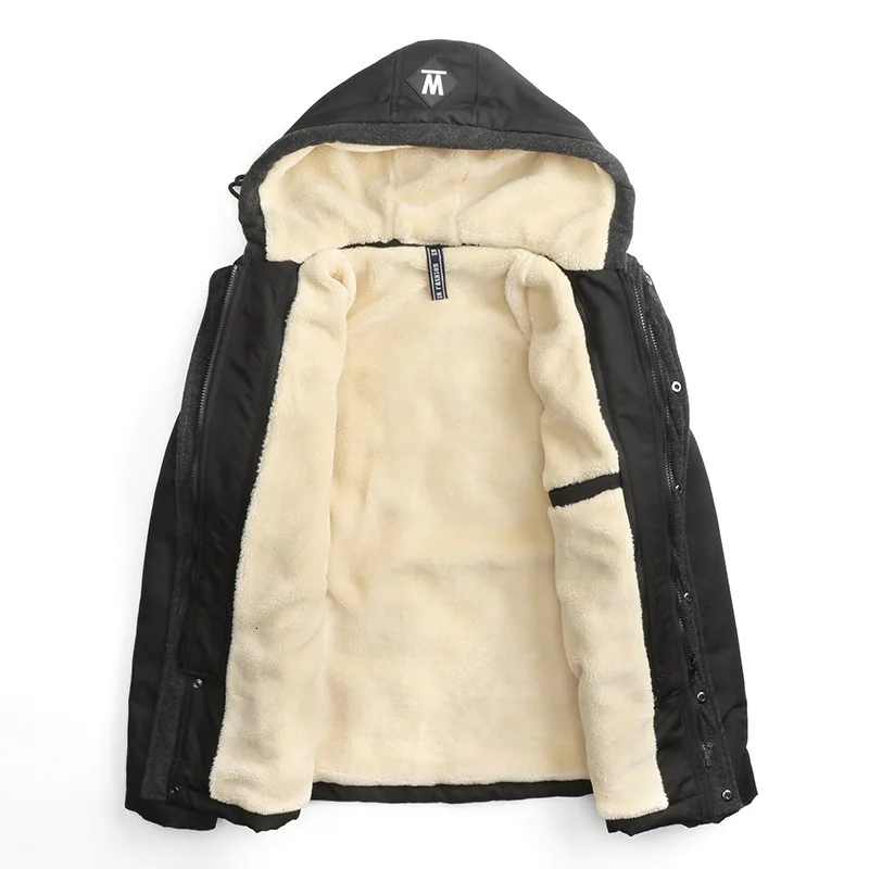 Winter Men's Even Hat Increase Down Cotton-padded Clothes Loose Thickening Cotton Leisure Time Man Keep Warm Cotton-padded