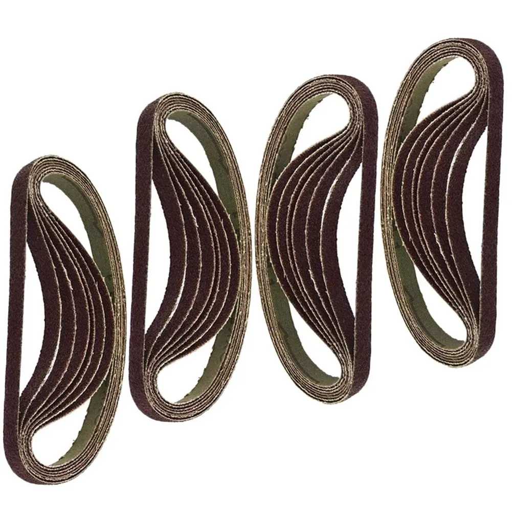 

50pcs Sanding Belts 330*10mm / 13.0x0.4inch Air Finger Sander Grinder For Wood Soft Metal Grinding Polishing Woodworking Tool