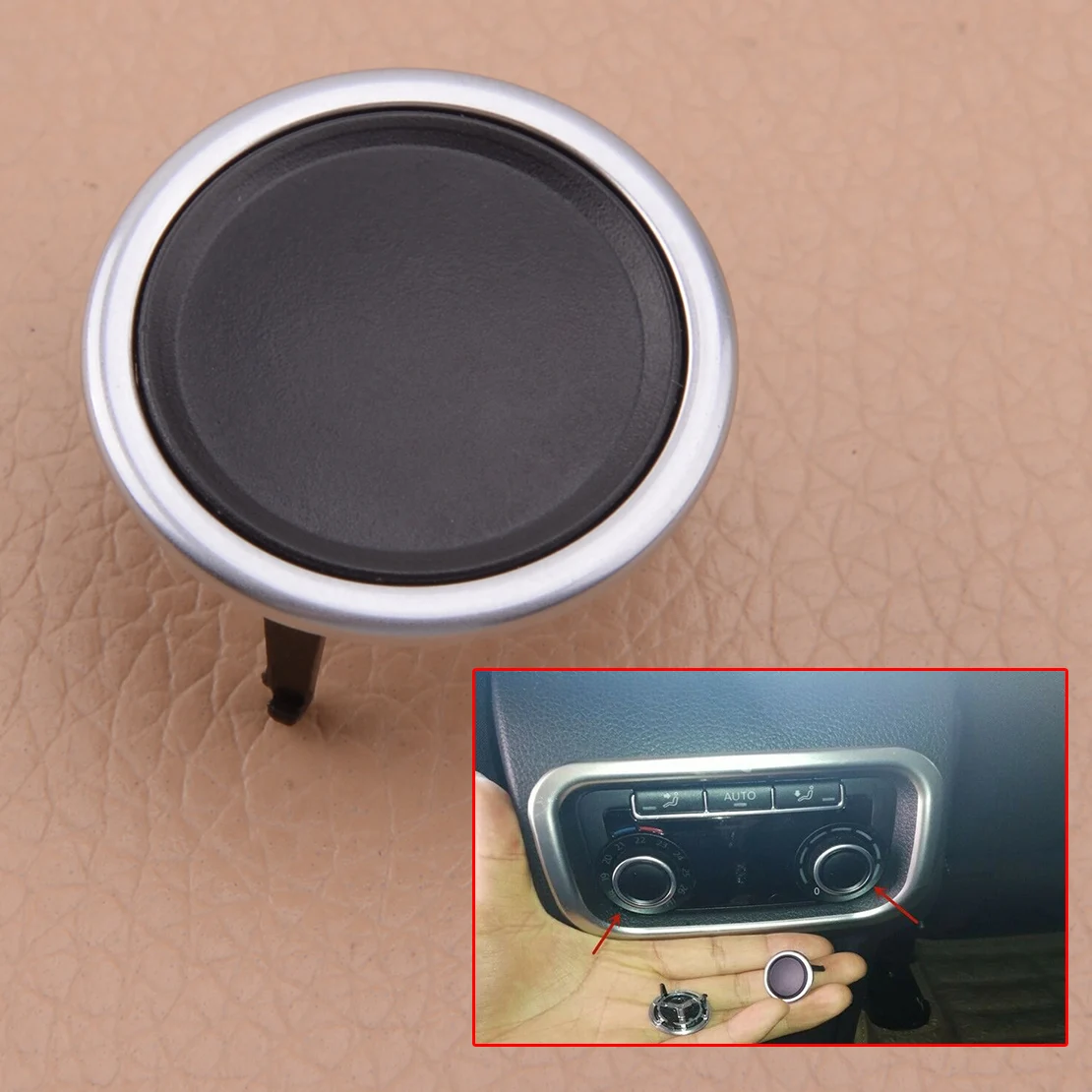 

NEW Car Rear Air Conditioner AC Control Switch Knob Cover Fit For VW Sharan