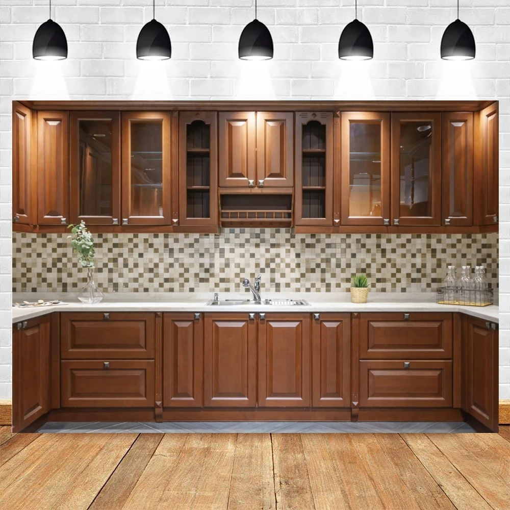 Yeele интерьер фон для фотосъемки с Кухня Шкаф Кабинет на заказ фотографического