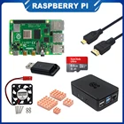 Raspberry Pi 4 Модель B Kit 248 ГБ + устройство для чтения SD-карт + 64 Гб32 ГБ + чехол + вентилятор + видеокабель + медный радиатор
