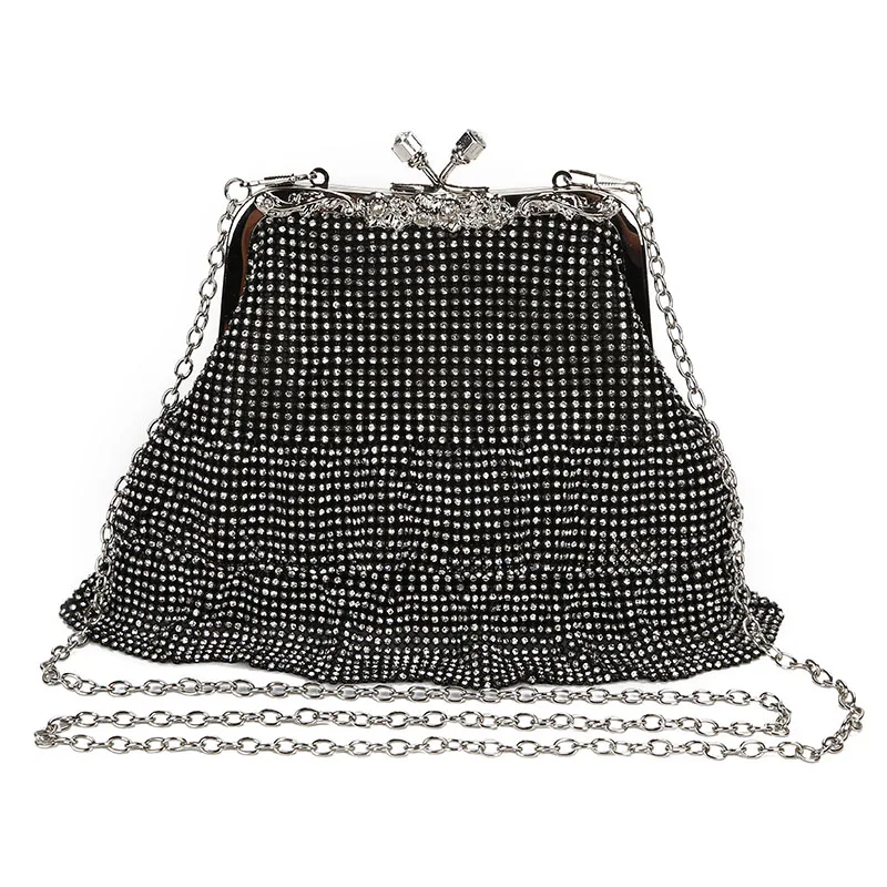 Diamond Beaded Handbag Totes Fashion Evening Clutch Bag Female Chain Shoulder Party Purse Exquisite Wedding ZD1188 |
