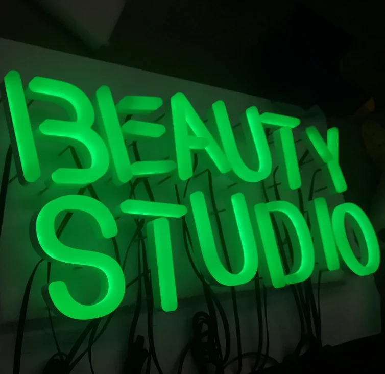 Яркий цвет подгонянный передний свет вывеска цветной водонепроницаемый