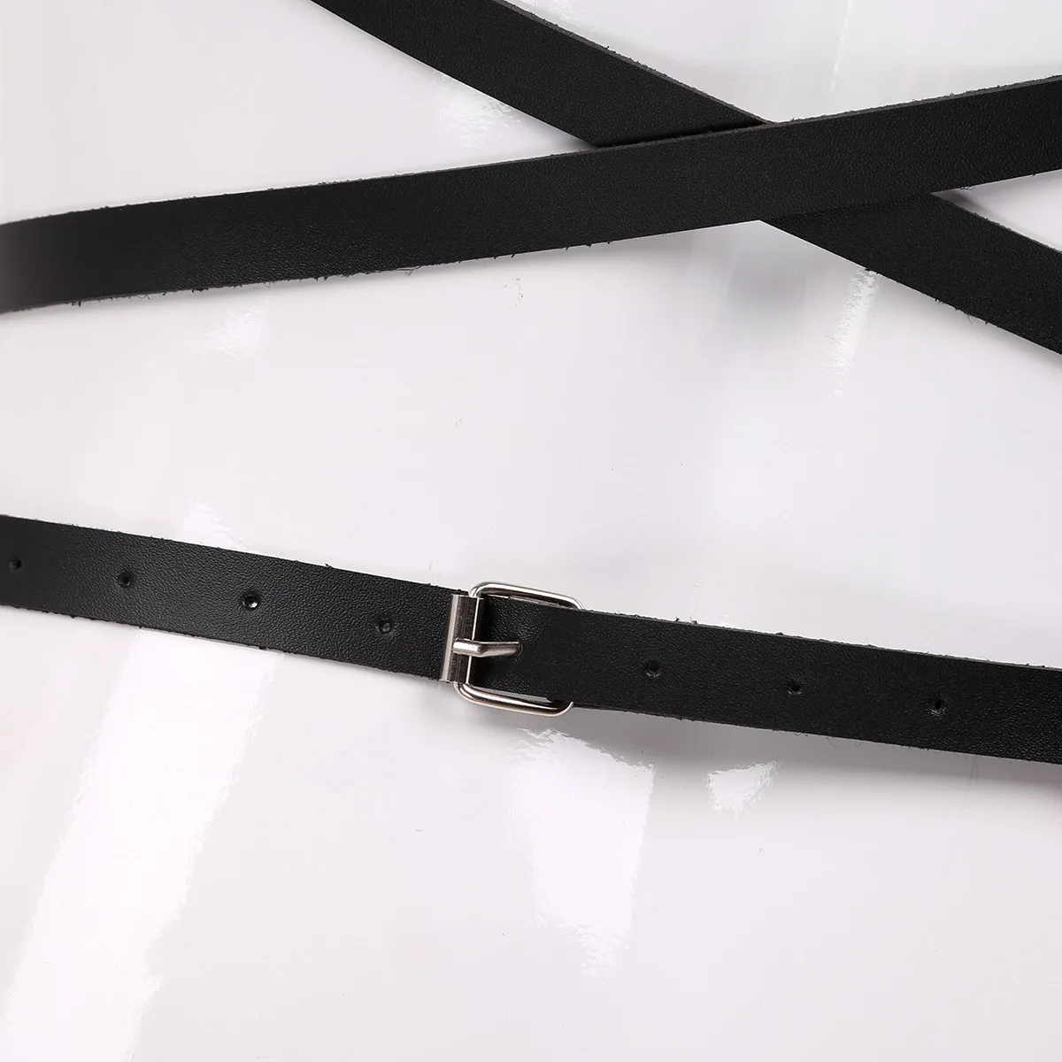 Men Punk Gothic Chest Harness Belt PU Leather Adjustable Body Cage Garter Male Sexy Cosplay Club Straps Suspenders | Тематическая