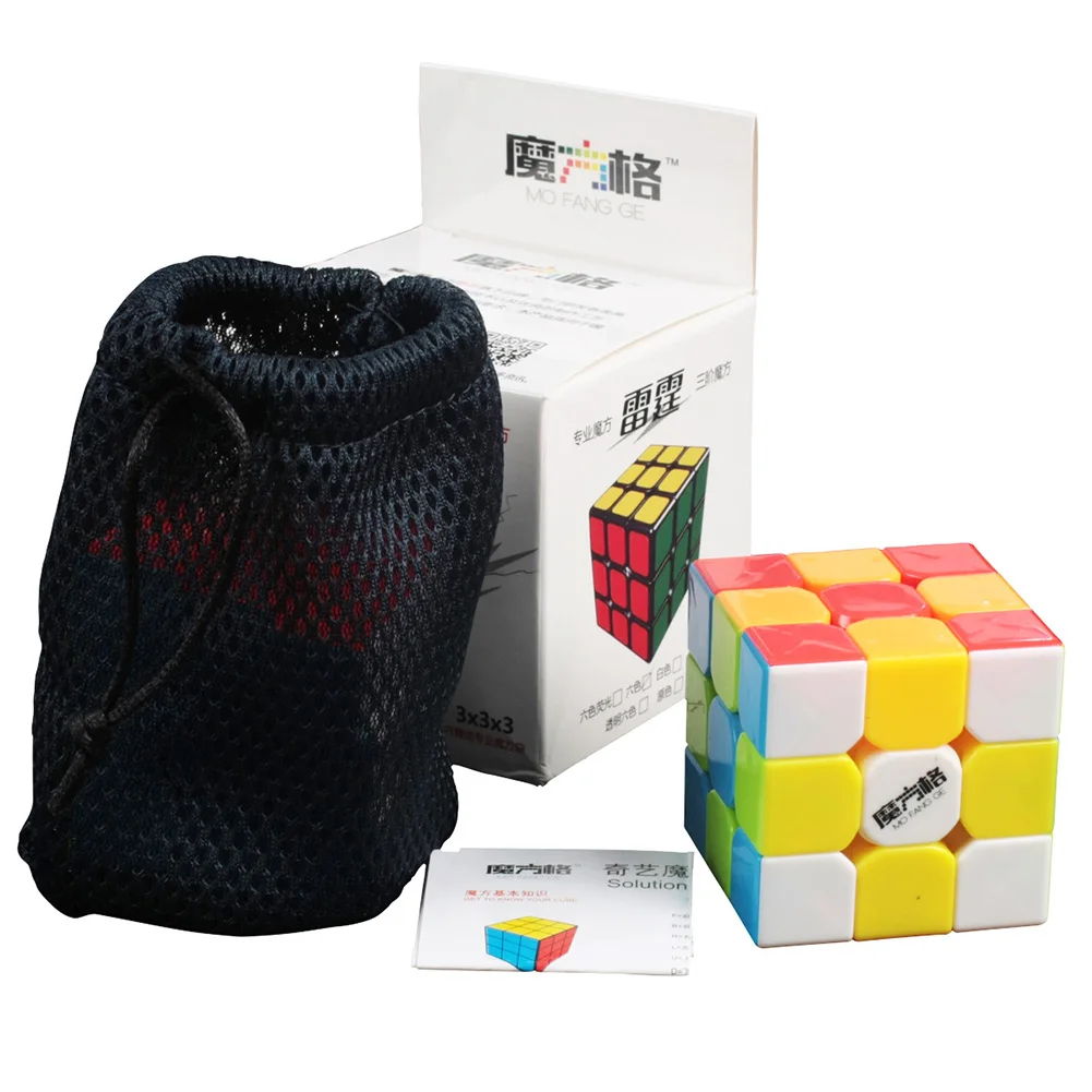 Кубик магический Qiyi 3x3x3 3 кубик головоломка профессиональный скоростной