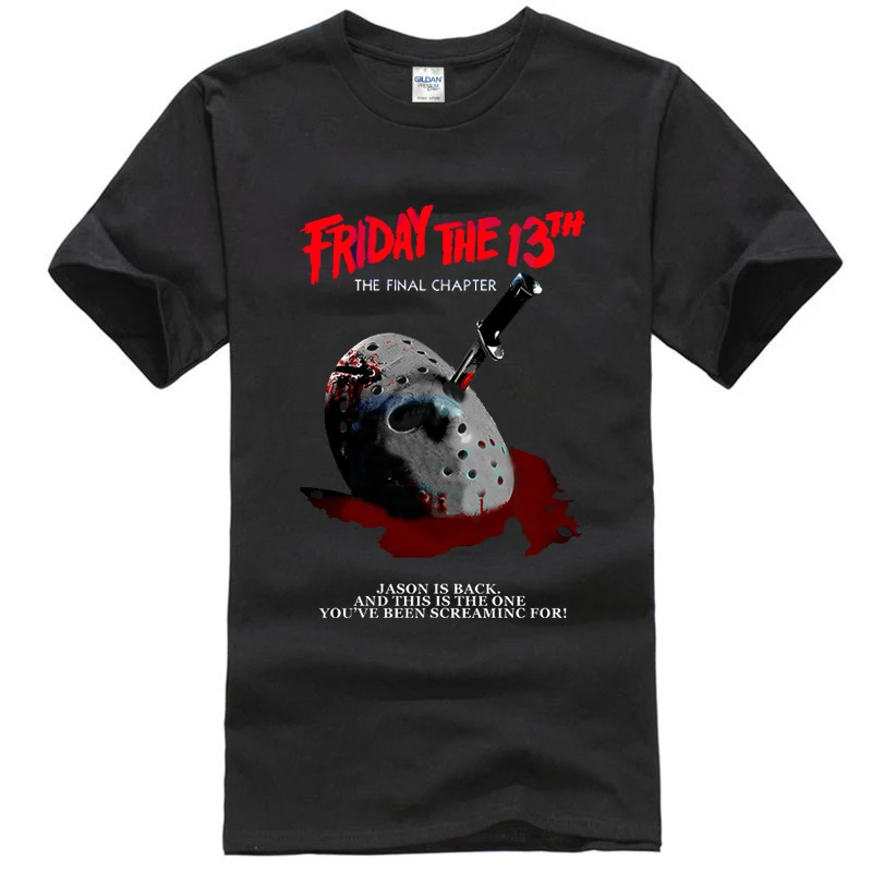 

Friday The 13Th Final Chapter Posterblack Horror Jason Shirt T-shirt Tee Unisex Size:S-3XL2021 High quality Brand T shirt Casual