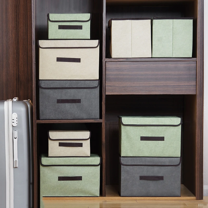 

clothes Storage Box With Cap Clothes Socks Toy Snacks Sundries Oraganier Cosmetics Household clothes storage box Bins/organizer