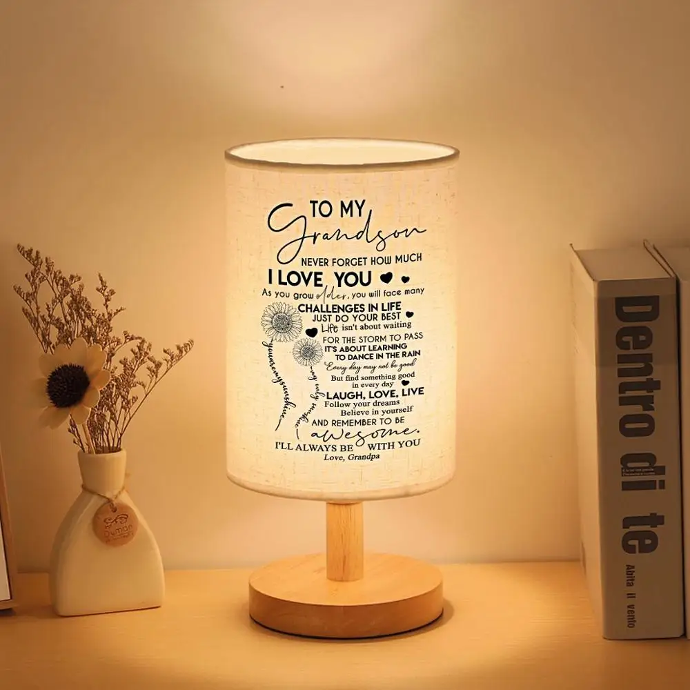 Дедушка моему внуку прикроватная лампа для чтения напечатала значимое