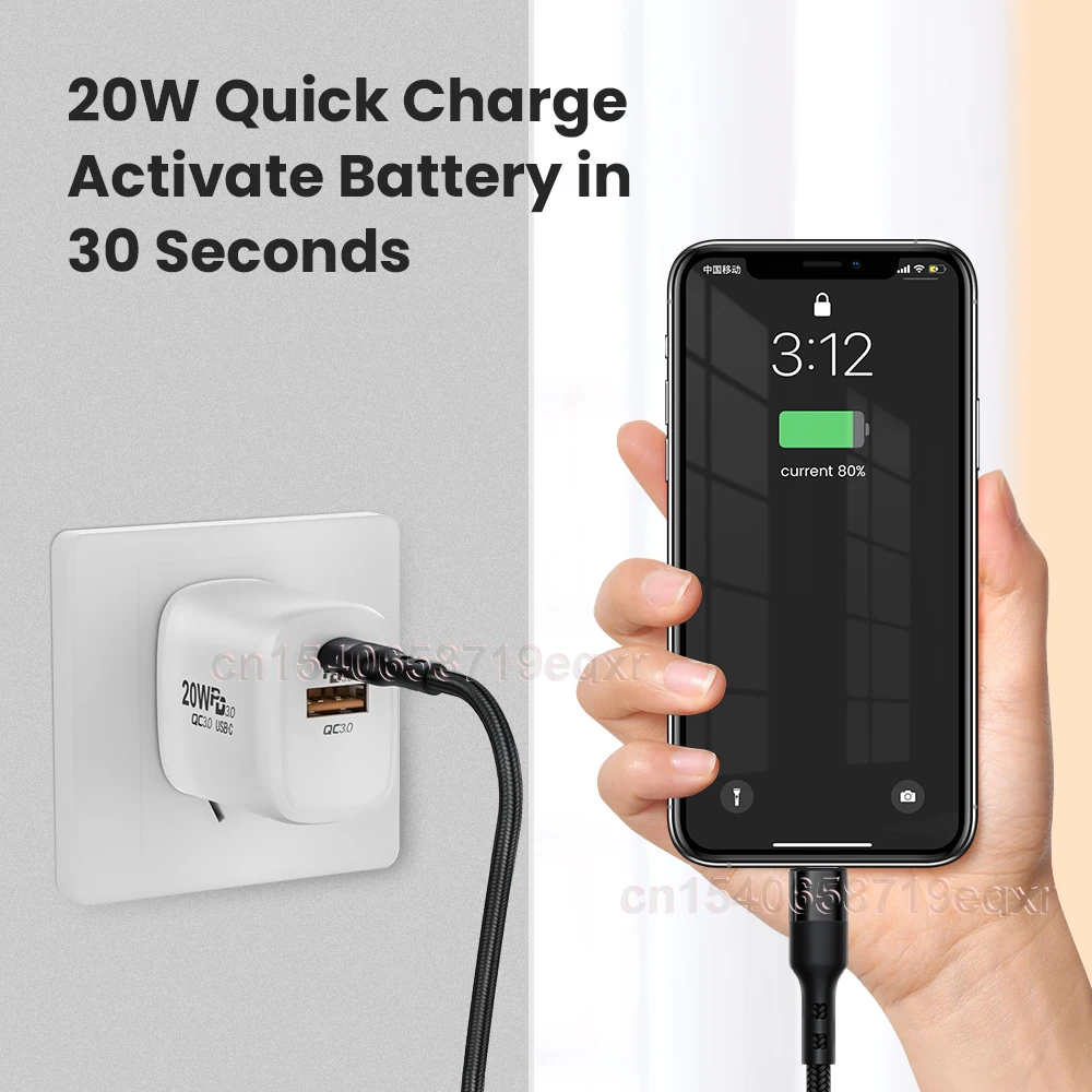 PD 20 Вт USB C кабель для быстрой зарядки iPhone 13 12 11 Pro Max XS X XR 8 Plus Быстрая зарядка Type