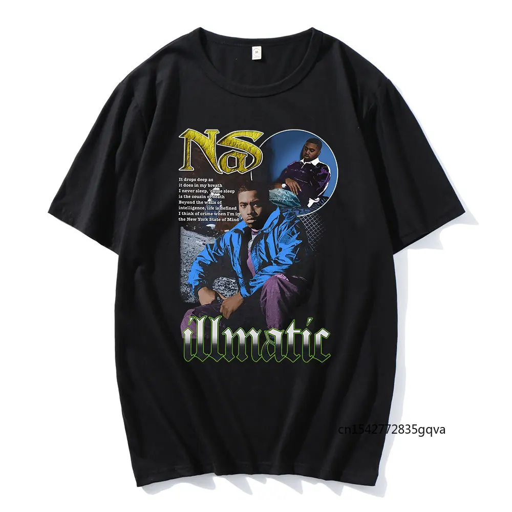

2021 Hot Sale Style Nas Illmatic Tees Couple T-shirts Unique T-shirts Classic Comfortabled Clothes Popular Oversized Tops