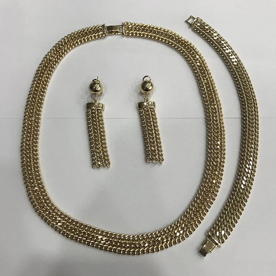 Набор ювелирных украшений из африканских бусин индийский золотой цвет роскошный