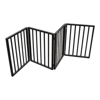 pet gate %e2%80%93 dog gate for doorways stairs or house %e2%80%93 freestanding folding brown arc wooden