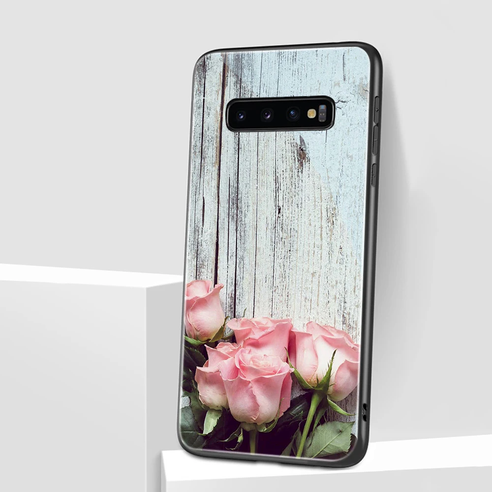 

Flower Rose Glass Case for Samsung Galaxy A51 S20 A50 A71 A70 S10 S9 S8 A31 A21 A11 M31 S10e A20 Note 20 10 9 Lite Plus Ultra