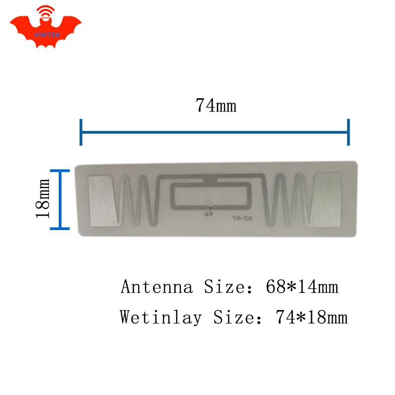 UHF RFID tag EPC 6C sticker NXP Ucode7 AZ-H7 wet inlay 915mhz868mhz860-960MHZ 100pcs free shipping adhesive passive label | Безопасность