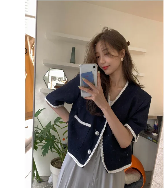 

Женская трикотажная блузка большого размера, Повседневная рубашка с коротким рукавом, блузка летние женские топы размера