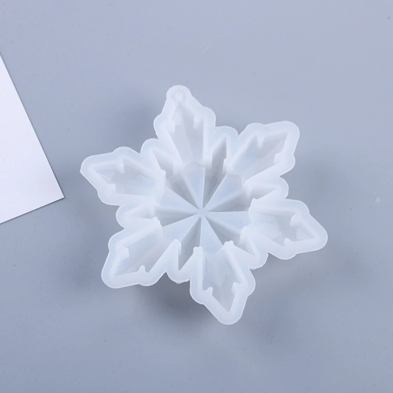 

Snowflake Pendant Casting Silicone Mould Crystal Epoxy Resin Mold DIY Crafts Aromatherapy Wax Aroma Gypsum Plaster Jewelry M0XF